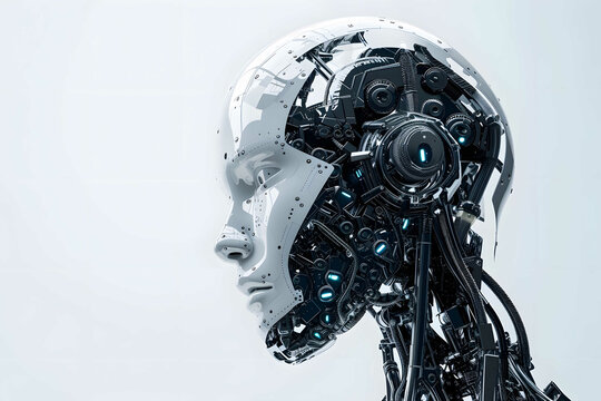 humanoid robot background wallpaper