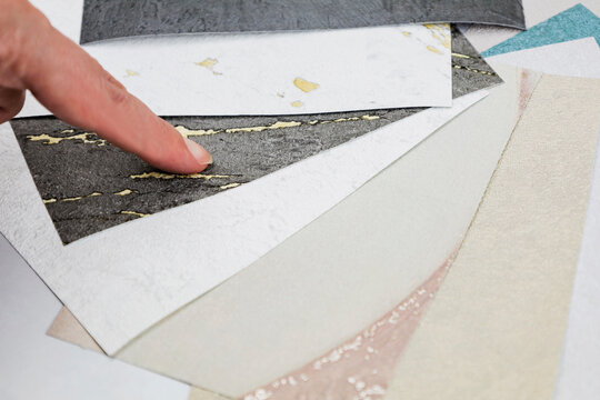 wallpaper selection, wallpaper samples, home renovation,