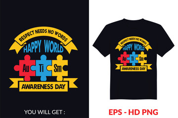 Autism Awareness Day T-Shirt Design