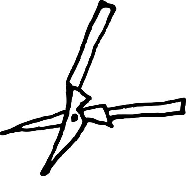 recommend clip art: Garden tools hand drawn doodle illustration Pruners