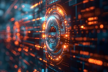 Digital business infographic background showcasing agile software development and lean management concept. Concept Agile Software Development, Lean Management, Digital Business