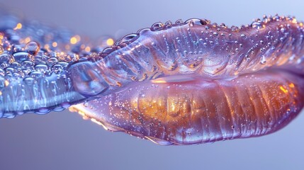  Jelly with water droplets on inner surface
