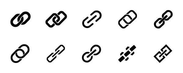 Chain icon vector isolated. Vector circuit connection concept. Set of vector chain signs or symbols. esp10