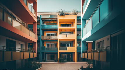 Mediterranean housing building - Powered by Adobe