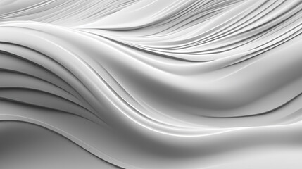 White 3 d background with wave