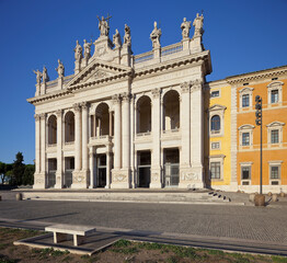 Fototapeta na wymiar Basilica di San Giovanni in Laterano, Piazza di Porta San Giovanni, Rom, Lazio, Italien