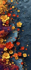 Obraz na płótnie Canvas Abstract Smartphone Backgrounds, Shapes, vibrant Colors, 