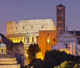 Forum Romanum, Kolosseum, Rom, Lazio, Italien