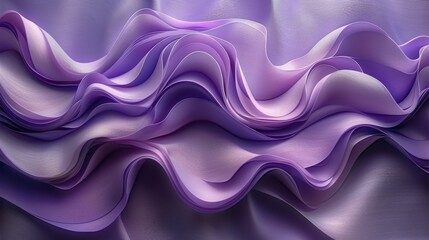  A close-up of a purple fabric displays a wavy pattern on both the top and bottom layers
