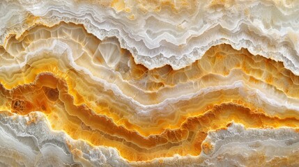  An artistically rendered orange and white wave on a white canvas - obrazy, fototapety, plakaty