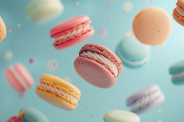 Pastel Delights: Colorful Macarons Collection