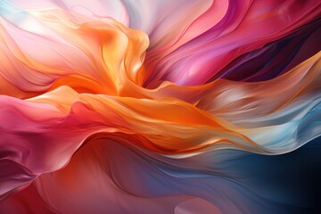 Abstract 3d luxury premium background, colorful flowing curved waves, golden accent, lighting effect - 762713860