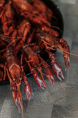 lobster on a wooden background