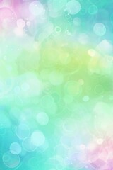 Soft teal, blush pink, and ivory cream bokeh background in delicate abstract blur