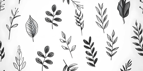 Monochrome brushstrokes: celebrating the artistry of foliage in grayscale