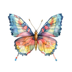 cute butterfly vector illustration in watercolour style