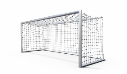 Football goals isolated on a white background.