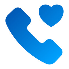 This is the Communication icon from the Love and Celebration icon collection with an solid gradient