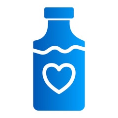 This is the Bottle icon from the Love and Celebration icon collection with an solid gradient