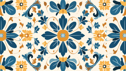 Ancient mosaic seamless pattern. Decorative antique