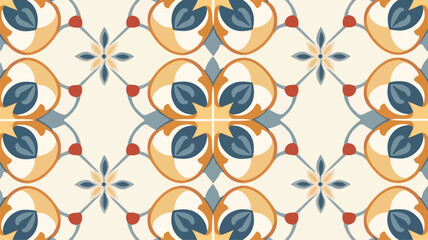 Fototapeta na wymiar Ancient mosaic seamless pattern. Decorative antique
