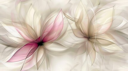 a close up of a pink and white flower on a white background with a blurry image of the petals.