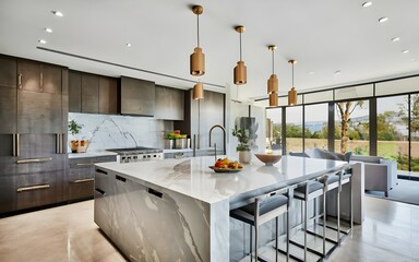 Modern Kitchen Design with Sleek Countertops and High - End Appliances., photo, stock photos, stock images, life stock, best selling, designs, stock photo