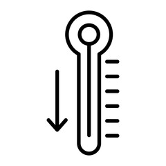 Thermometer Line Icon