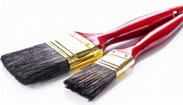 paint brushes isolated on white