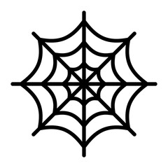Spider Web Line Icon