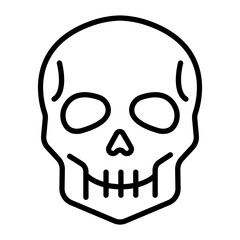 Skull Line Icon