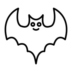 Bat Line Icon