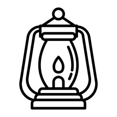 Obraz premium Lantern Line Icon