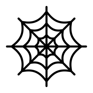 Spider Web Line Icon