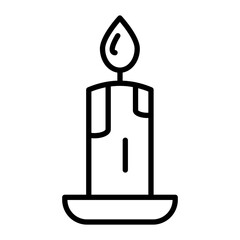 Candle Line Icon