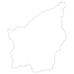 San Marino map. Map of San Marino in white color