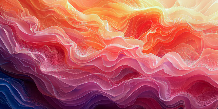 Textured wave Elegance background, abstract background, Close-up of a Colorful Painting in Pink and Peach Colors fire and ice wallpaper concept