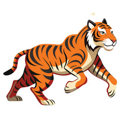 a-running-tiger-side-view-white-background.eps