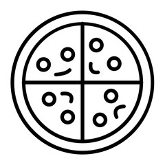 Pizza Line Icon