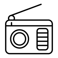 Radio Line Icon