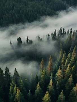 fog in the mountains
