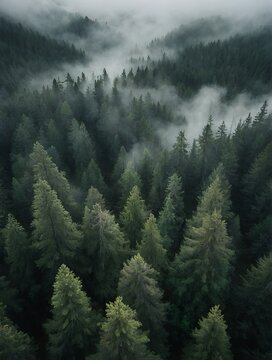 mist in the mountains