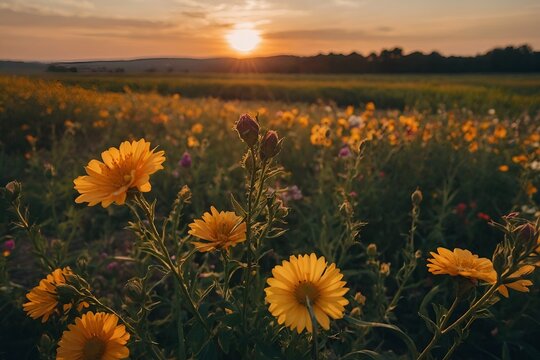 field of flowers