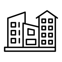Building Line Icon