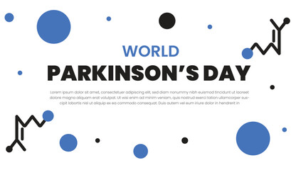 World Parkinson's Day banner design template. Vector illustration EPS10.
