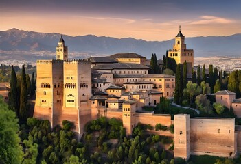 A view of the Alhambra in Spain