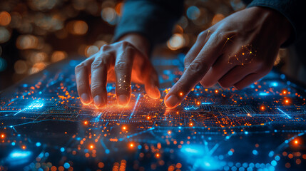 The world of science. Dynamic poster, featuring cutting-edge innovations and groundbreaking research.