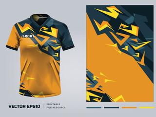 Short Sleeve sport jersey design for soccer, running and more. with printable design eps 10 format.