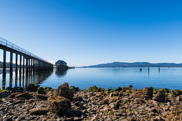 pier into the ocean