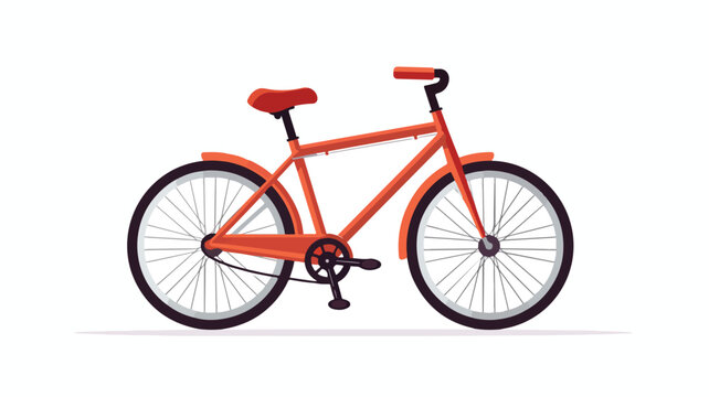 Bicycle icon on white background. Vector illustrati